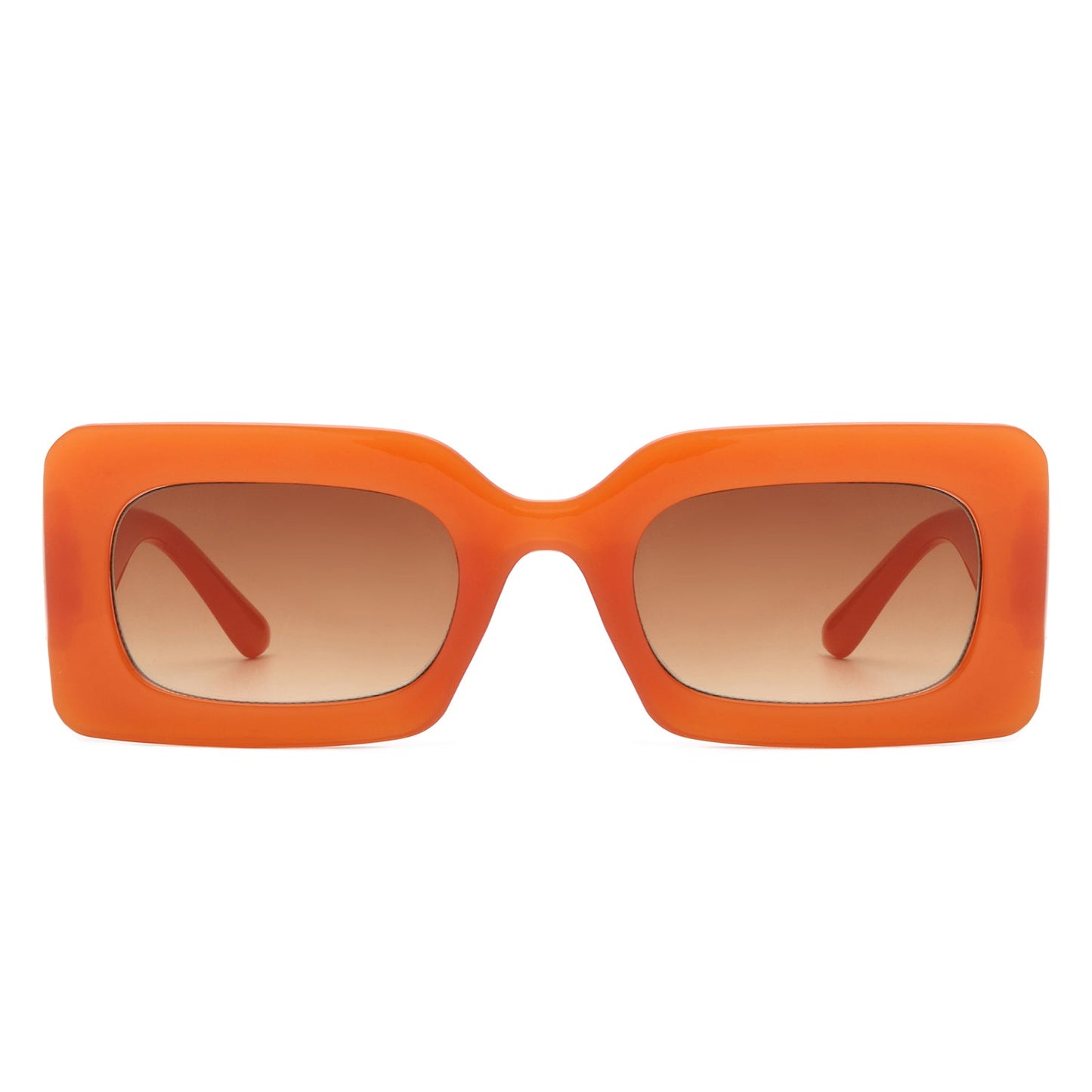 Zyra - Square Flat Top Narrow Tinted  Fashion Wholesale Sunglasses