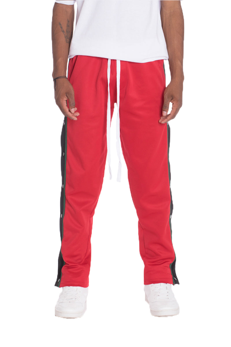 Snap Button Track Pants - LuxeSavo