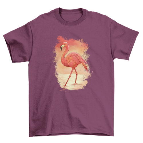 Flamingo painting t-shirt